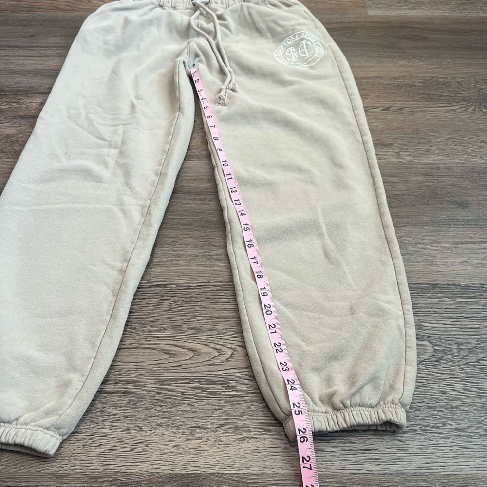 Abercrombie & Fitch Cream Sweatpants Size Small Joggers Hampton Sport Club - Picture 10 of 10